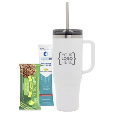 Eco Friendly Tumbler with Hydrate Stick & Granola Bar