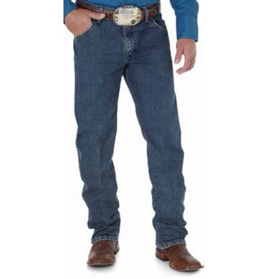 Wrangler® Cowboy Cut® Men's Mid Tint Blue Advanced Comfort Regular Fit Jeans