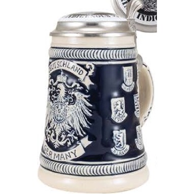 1/2 Liter Stein Mug w/Stoneware Inlay Lid