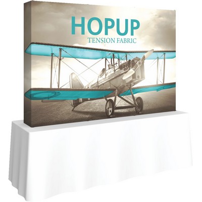 Hopup™ 8ft Straight Tabletop Display & Fitted Graphic