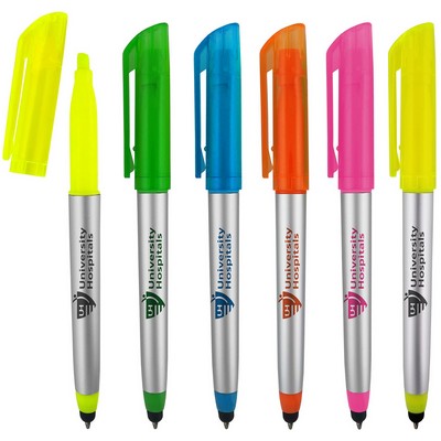 Comet Highlighter, Stylus & Pen Combo