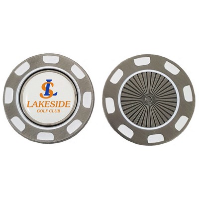 Metal Poker Chip Medallion