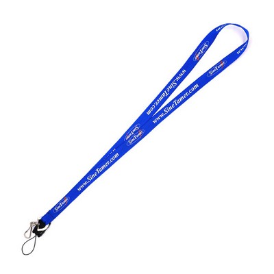 3/4"W- 36"L-Custom Printed Smooth Nylon Lanyard