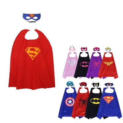 Superhero Cape w/Eye Mask Children