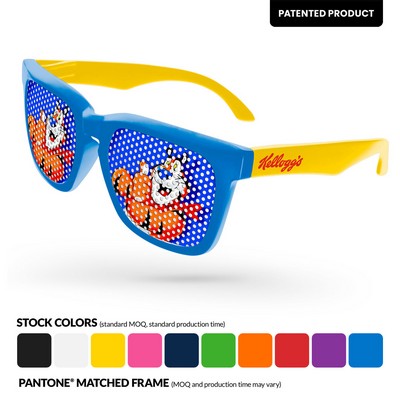 2-Tone Pinhole Bold Sunglasses