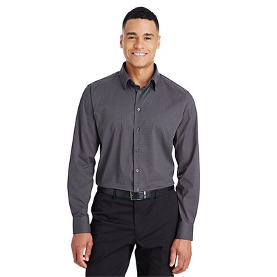 Devon and Jones CrownLux Performance® Men's Tonal Mini Check Woven Shirt