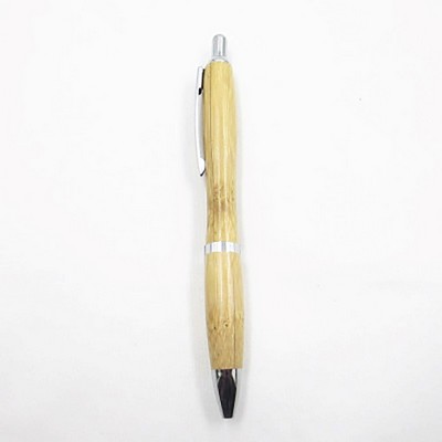 Bullet Shape Bamboo Ballpoint Pen