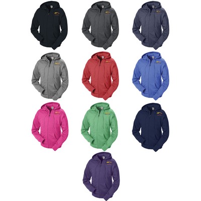 French Terry Fleece Hoodie with Zipper