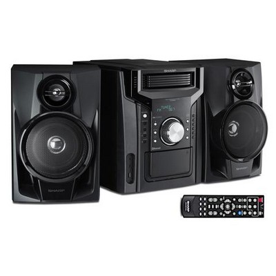 Sharp® 240W 5-Disc Mini Shelf Speaker System