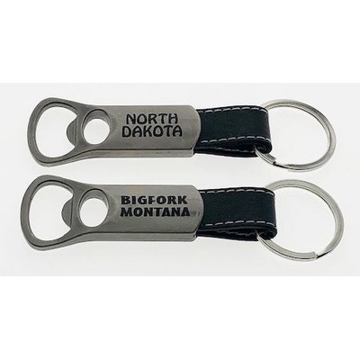 Bottle Opener Key Tag w/Strap