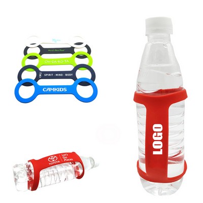 Dual Rings Silicone Bottle Carrier Grip