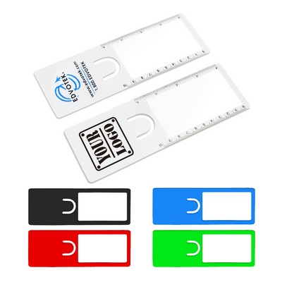 Custom Ruler Bookmark Magnifier