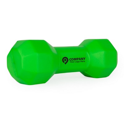 4-1/4"x2-1/4" Dumbbell Stress Reliever Neon Lime Green