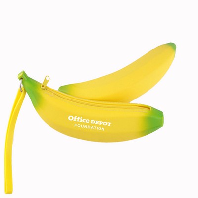 Banana-Shaped Silicone Pouch