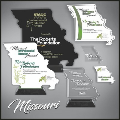 12" Missouri Black Budget Acrylic Award