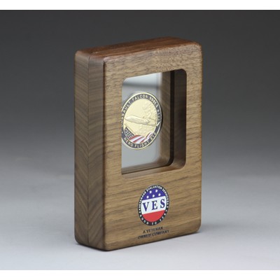 4" x 6" Hardwood Coin Display Box