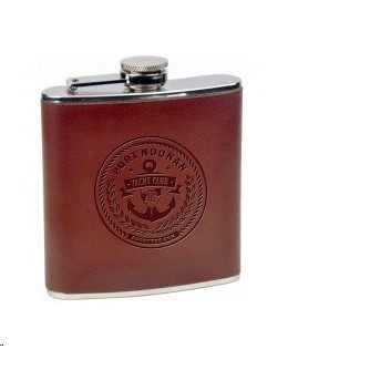 6 Oz. Leather Wrapped Flasks