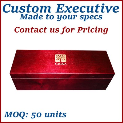 Custom Hinged Wooden Box / Custom Presentation Box