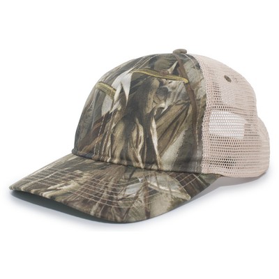 Vintage Camo Soft Trucker Snapback Cap