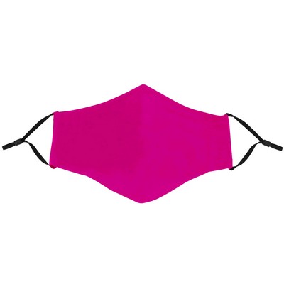 Hot Pink Face Mask with Adjustable Ear Loops