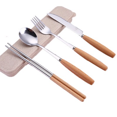 Chopsticks Spoon Fork Knife Set Flatware