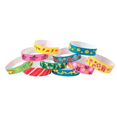 Stock Preprinted Tyvek® Event Wristband (Chevron-2 Color)