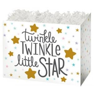 Small Twinkle Little Star Theme Gift Basket Box