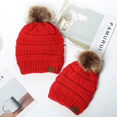 Pom Pom Knit Hat