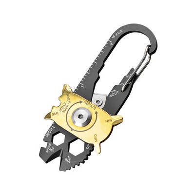 Multifunctional Repair Wrench/screwdriver EDC tool keychain