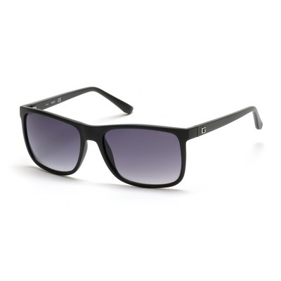 GUESS® Men's Matt Black/Gradient Smoke Injected Sun Glasses