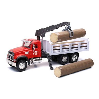 1:18 Scale Mack® Granite Log Truck W/ Crane (u)