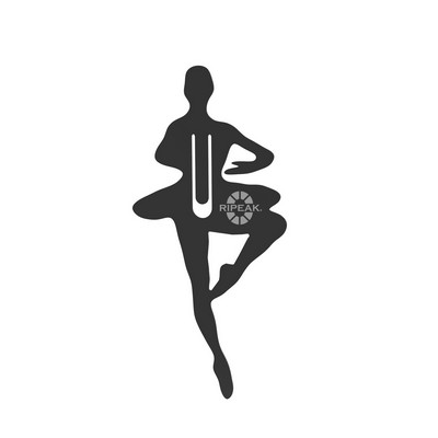 Creative Metal Ballet Dancer Shape Bookmark