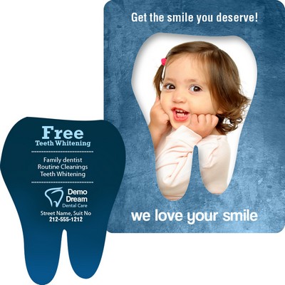 3.5x4.5 Picture Frame Tooth Punch Health Magnets 20 mil