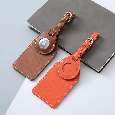 Soft Leather Luggage Tag w/Alarm