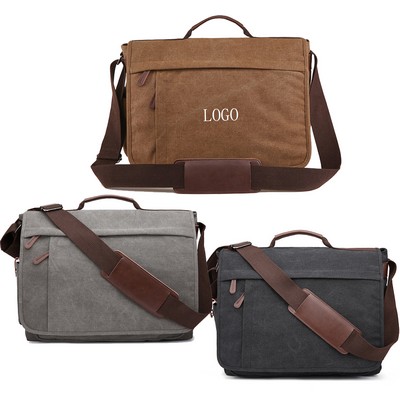 Canvas Laptop Briefcase Bag - 15"