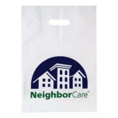 Patch Handle Reinforced Die Cut Plastic Bag