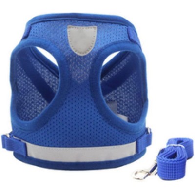 Dog Soft Mesh Padded Harness And Leash Set