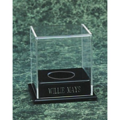 Baseball Acrylic Display Case with Base