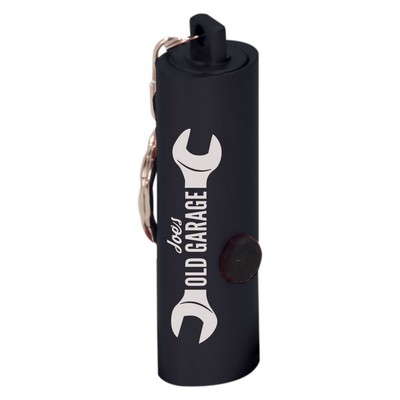 2 3/8" Black 3-LED Flashlight with Keychain