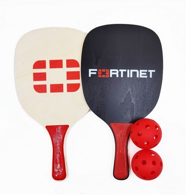 Wooden Beach Rackets PickleBall Sets