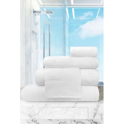 Platinum Collection Bathroom Rugs White w/Latex Backing 1600 GSM (21"x34")