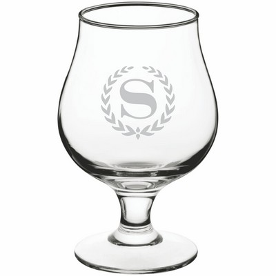 Deep Etched or Laser Engraved Acopa Select 13 oz. Belgian Beer / Tulip Glass