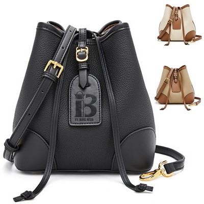 Bucket Genuine Leather Bag For Women