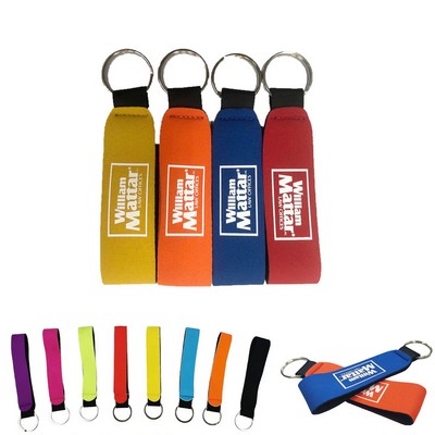 Neoprene Wristlet Strap Key Chain Holder