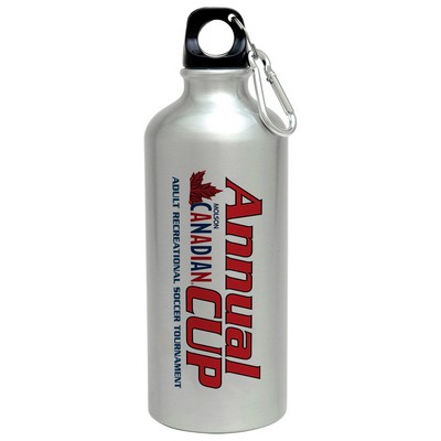 Sublimated Aluminum Water Bottle & Gloss White Ceramic Mug - Bottle, 20oz / 600ml