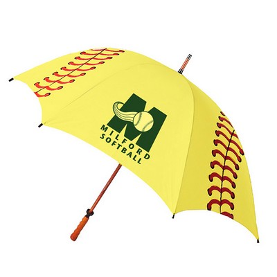 Sporty Wood Shaft Softball Canopy Golf Umbrella