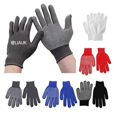 Labor Protection Work Gloves Non-Slip PVC Dot