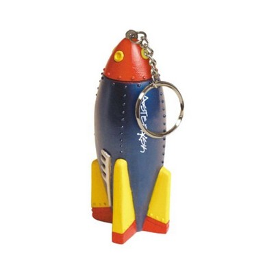 Custom Rocket Keychain Stress Ball