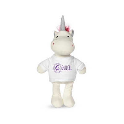 8.5" Plush Unicorn with T-Shirt