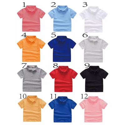 Boys Short Sleeve Polo Shirts